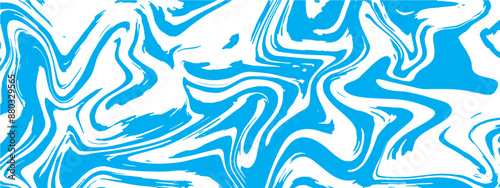 Abstract background with metallic chrome blue liquid marvel art design with silk fabrick texture. Blue Marbleized Stripes With marble ink texture. Splash of paint.