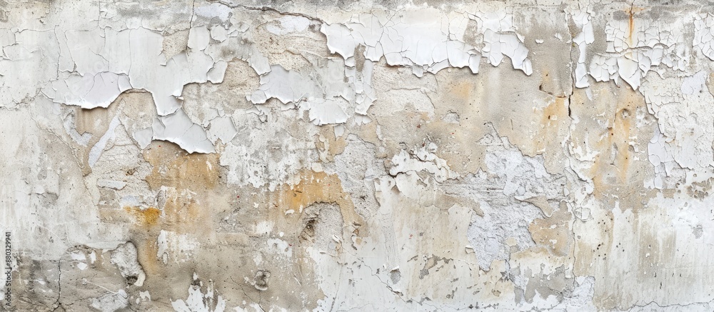 A weathered wall with chipped plaster serves as a backdrop, appearing flat while undergoing restoration or refurbishment, ideal for a copy space image. A weathered wall with chipped plaster serves as a backdrop, appearing flat while undergoing restoration or refurbishment, ideal for a copy space image.
