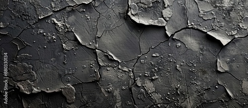 Dark and cracked old concre...