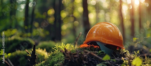 Protective helmet in a natu...