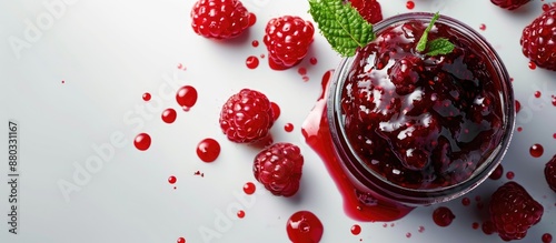 A vivid image of berry jam ...