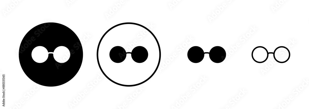 Glasses icon vector isolated on white background. Stylish Eyeglasses. Glasses vector. Optical concept Glasses icon vector isolated on white background. Stylish Eyeglasses. Glasses vector. Optical concept