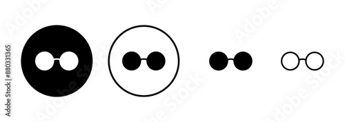 Glasses icon vector isolated on white background. Stylish Eyeglasses. Glasses vector. Optical concept