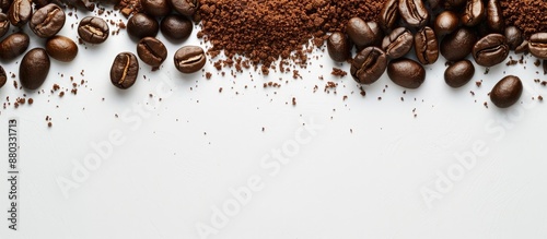 Coffee beans and ground cof...