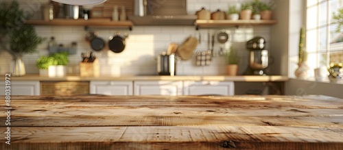 Blurred kitchen background ...