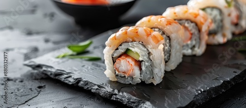 Traditional Japanese sushi ...