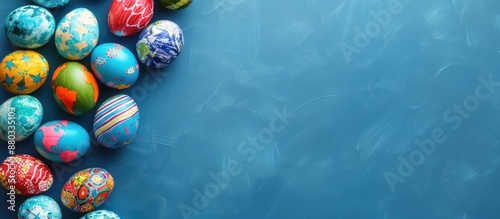 Colorful Easter eggs resemb...