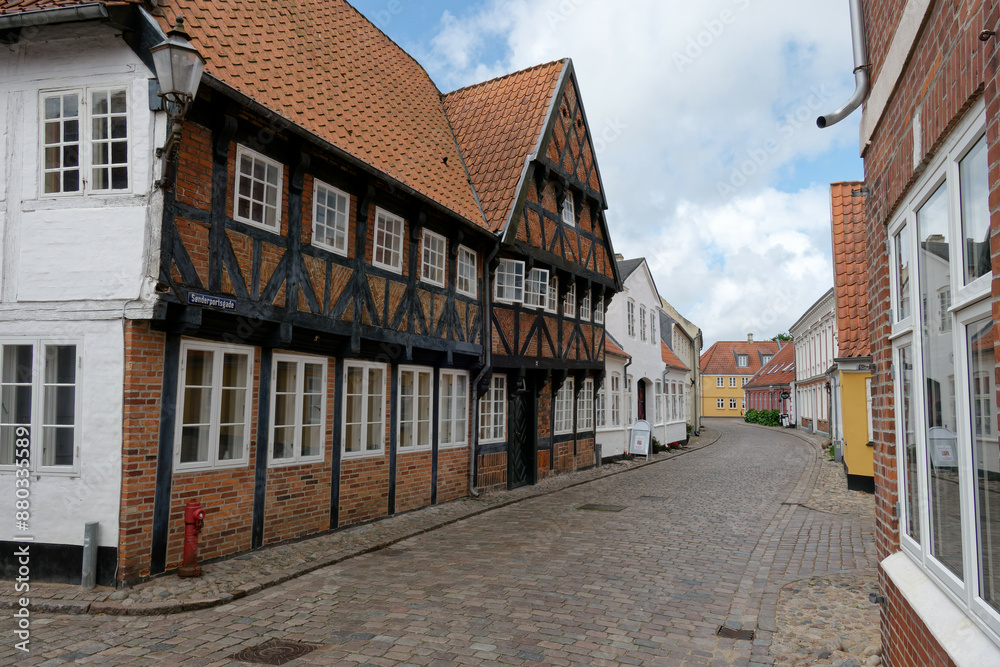 Straße in Ribe - Dänemark Straße in Ribe - Dänemark