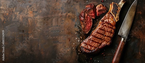 Copy space image of a grill...