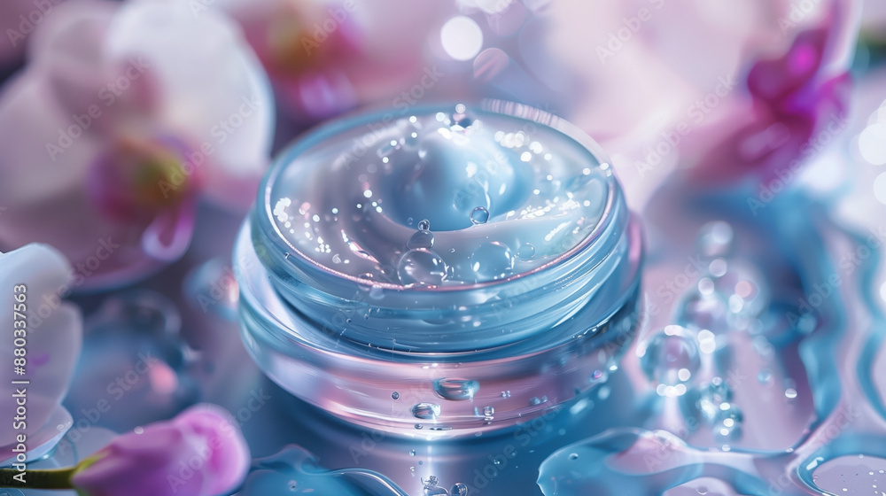 Close-Up Examination of Moisturizing Agents' Molecular Structures, Detailed Organic Compounds Visualized Close-Up Examination of Moisturizing Agents' Molecular Structures, Detailed Organic Compounds Visualized
