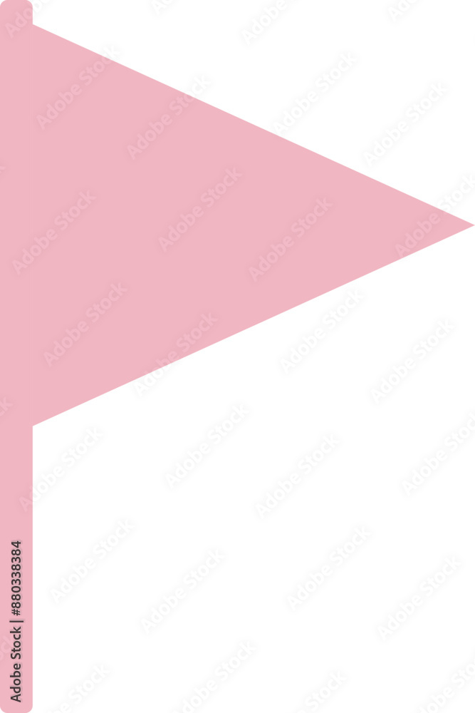 Pink flag icon banner illustration Pink flag icon banner illustration