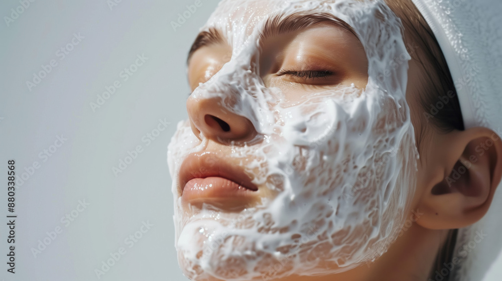 Fototapeta premium Detailed View of Glycolic Acid Peel Molecules Treating Acne in Dermatology Concept