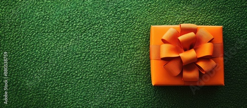 Gift box with a bright oran...