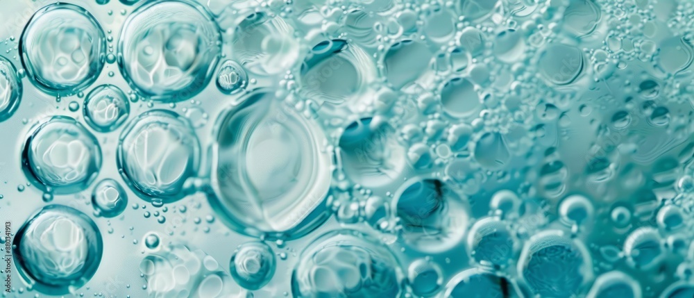 Panoramic close-up, high detail scan of bubbles with shadows texture, Generative AI Panoramic close-up, high detail scan of bubbles with shadows texture, Generative AI