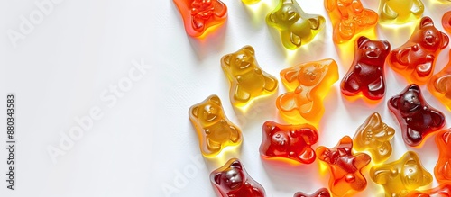 Delicious gummy bears arran...