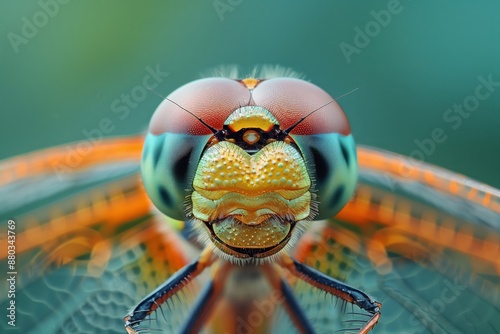 Close-up of a Dragonfly's Eyes- Zoom in on the compound eyes of a dragonfly