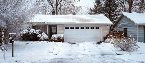 In winter a home s square w...