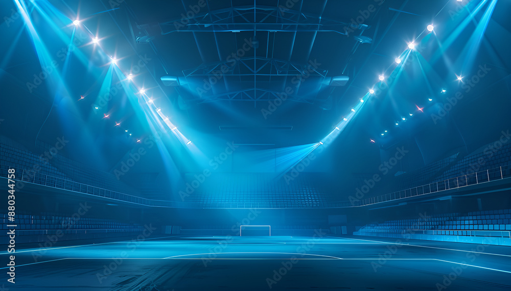 empty sports arena illuminated by flashlights atmospheric stadium illustration empty sports arena illuminated by flashlights atmospheric stadium illustration