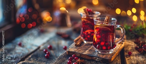 Spiced mulled wine a hot wi...