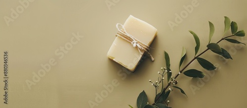 Artisanal bar of soap with ...
