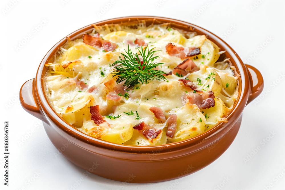 a dish of pasta with cheese and bacon a dish of pasta with cheese and bacon