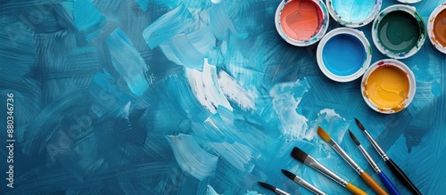 Close up of watercolor pain...