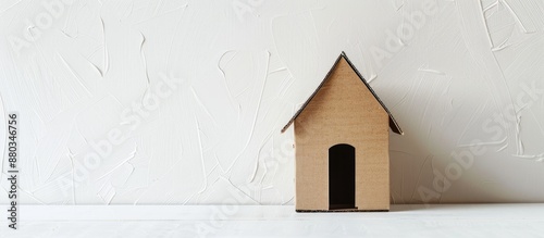 Handmade cardboard house ag...