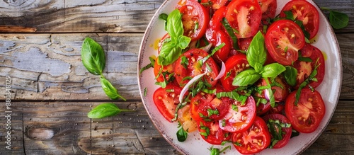 Fresh tomato salad a vibran...