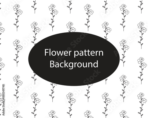 stock pattern background. trend line botanical flower pattern background