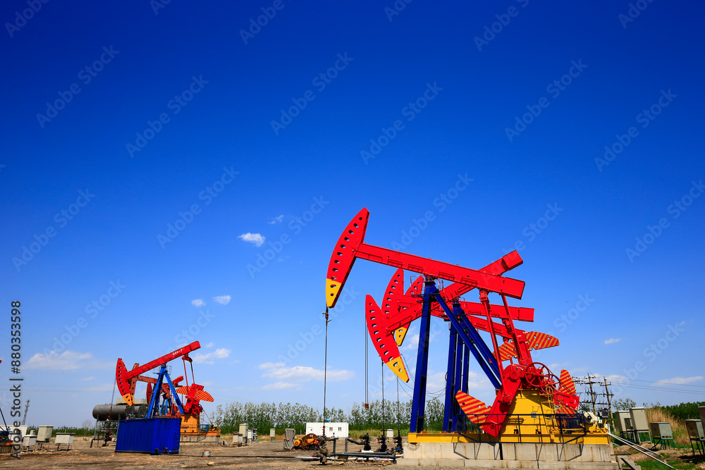 The oil pump, industrial equipment The oil pump, industrial equipment