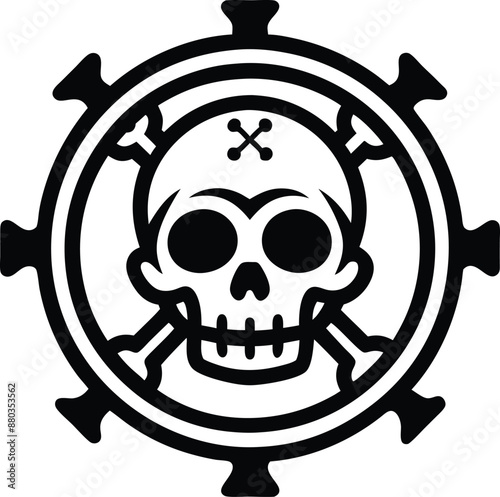 zombie Pirate illustration. pirate, zombie, horror, scary, halloween, cartoon, ghost,  skull, spooky,