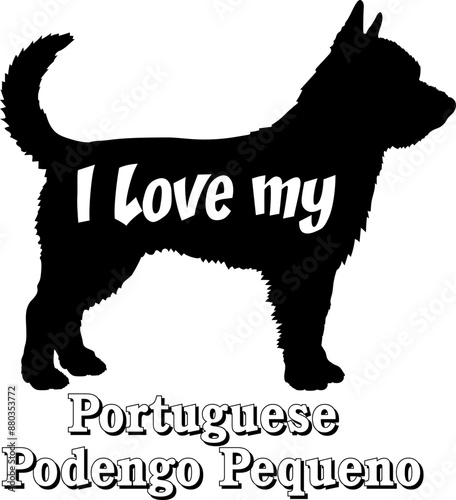 Wallpaper Mural Portuguese Podengo Pequeno. I love my dog Dog silhouette dog breeds logo dog monogram vector  Torontodigital.ca