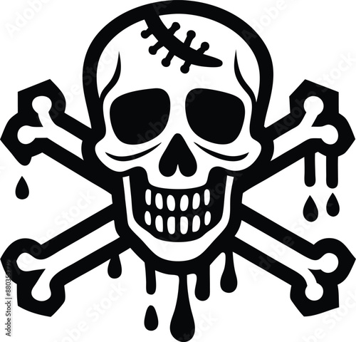 zombie Pirate illustration. pirate, zombie, horror, scary, halloween, cartoon, ghost,  skull, spooky,