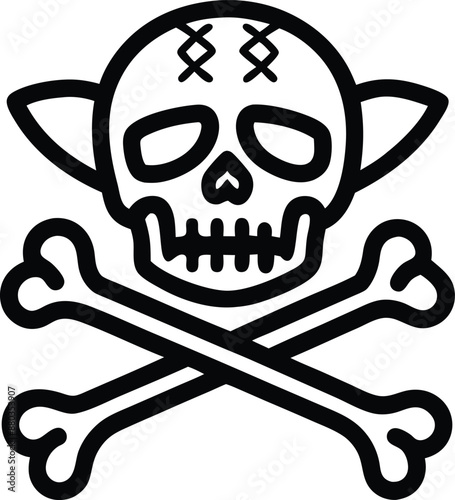 zombie Pirate illustration. pirate, zombie, horror, scary, halloween, cartoon, ghost,  skull, spooky,
