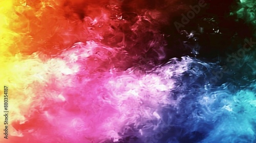 A soft and fluid abstract design with a harmonious gradient of pastel colors The image transitions gently from warm tones of yellow and pink to cool shades of blue and purple