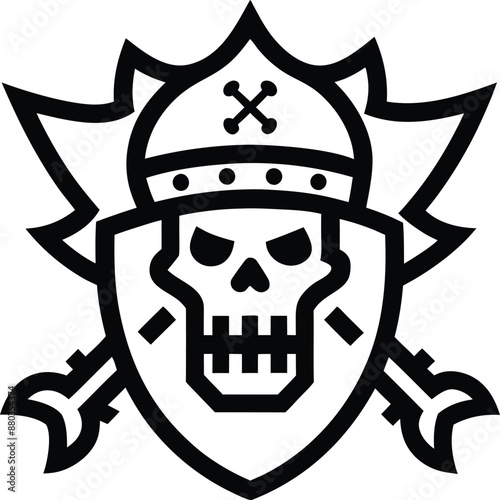 zombie Pirate illustration. pirate, zombie, horror, scary, halloween, cartoon, ghost,  skull, spooky,