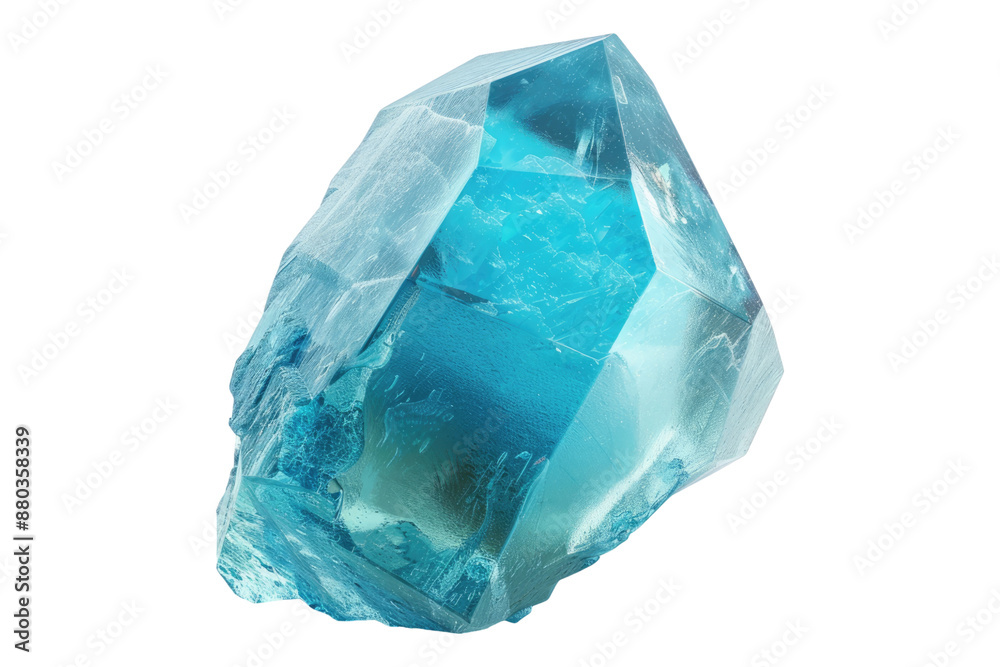 Aquamarine gem isolated on transparent background Aquamarine gem isolated on transparent background