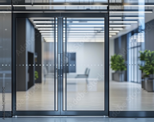 glass door mockup