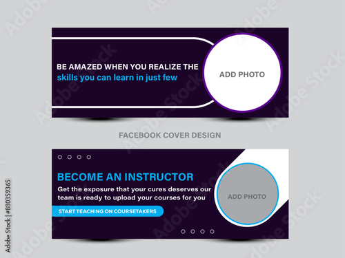 social media cover vector templates fully editable, advertising design, social media banner post, Business conference, webinar facebook cover, business Facebook Cover Design, web banner template