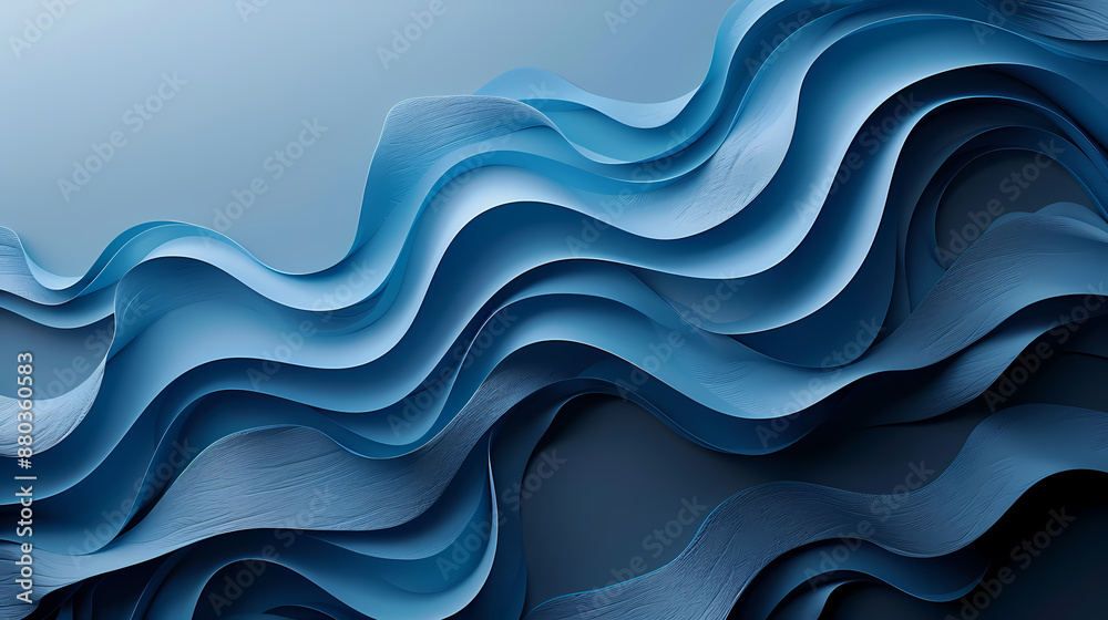 Abstract blue waves create a flowing texture, blending both light and shadow in a mesmerizing pattern. Abstract blue waves create a flowing texture, blending both light and shadow in a mesmerizing pattern.