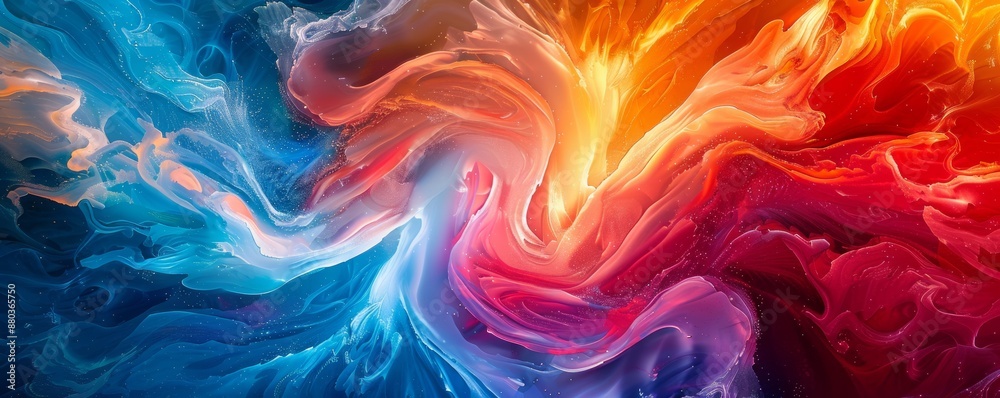 A swirl of vibrant colors blending together, creating a mesmerizing pattern. A swirl of vibrant colors blending together, creating a mesmerizing pattern.