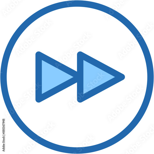 Vector Icon forward, navigation, fast, slow, backward