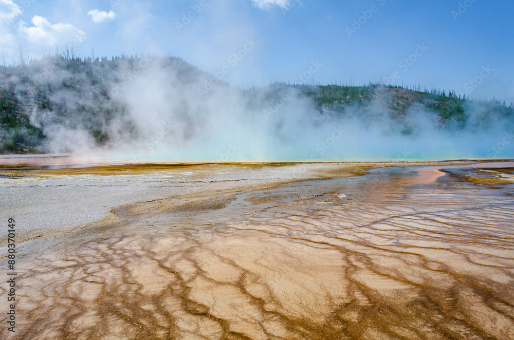 Grand Prismatic Spring in Yellowstone National Park, Wyoming, USA Grand Prismatic Spring in Yellowstone National Park, Wyoming, USA