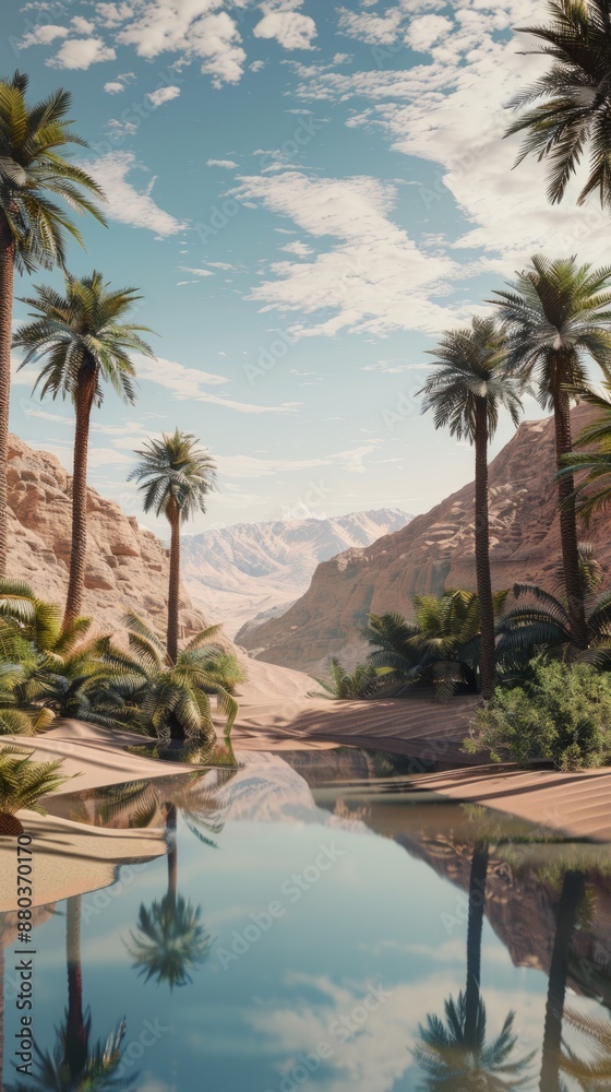 Mirage Mirage: Desert Oasis Illusion, 4K hyperrealistic photo Mirage Mirage: Desert Oasis Illusion, 4K hyperrealistic photo