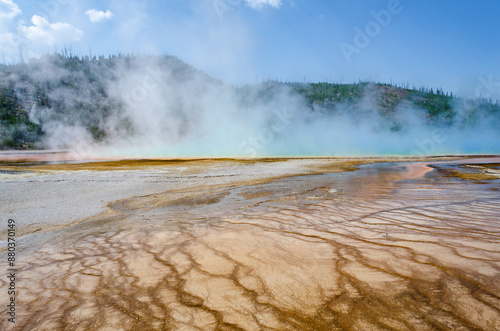 Grand Prismatic Spring in Yellowstone National Park, Wyoming, USA