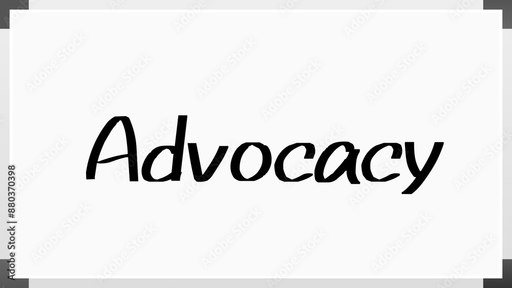 Advocacy のホワイトボード風イラスト Advocacy のホワイトボード風イラスト