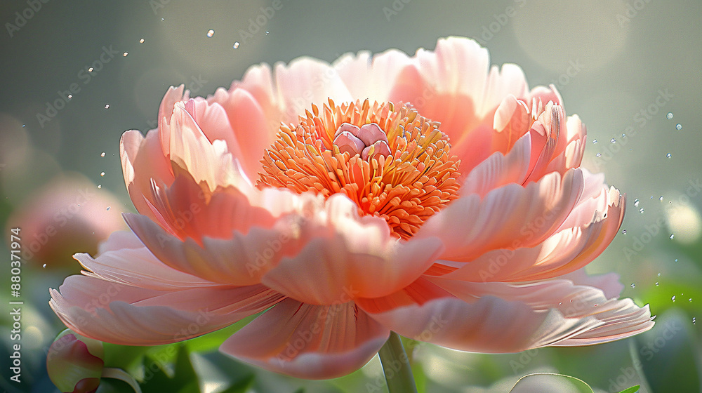 beauty of a fragrant pink flower