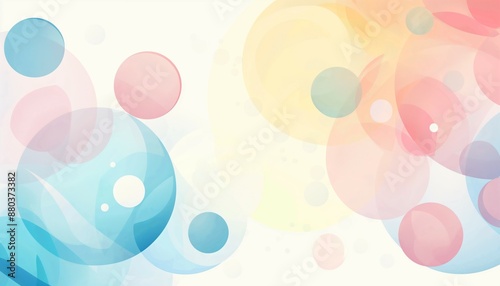 Gradient abstract background with colorful circles