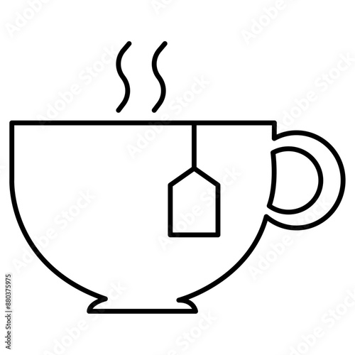 Break icon, Vector Icon Representing Break Time, Coffee Break Icon with Mug, Rest and Relaxation Break Icon