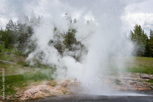 Riverside Geyser at Yellowstone National Park